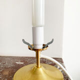 Old glass globe table lamp