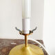 Old glass globe table lamp