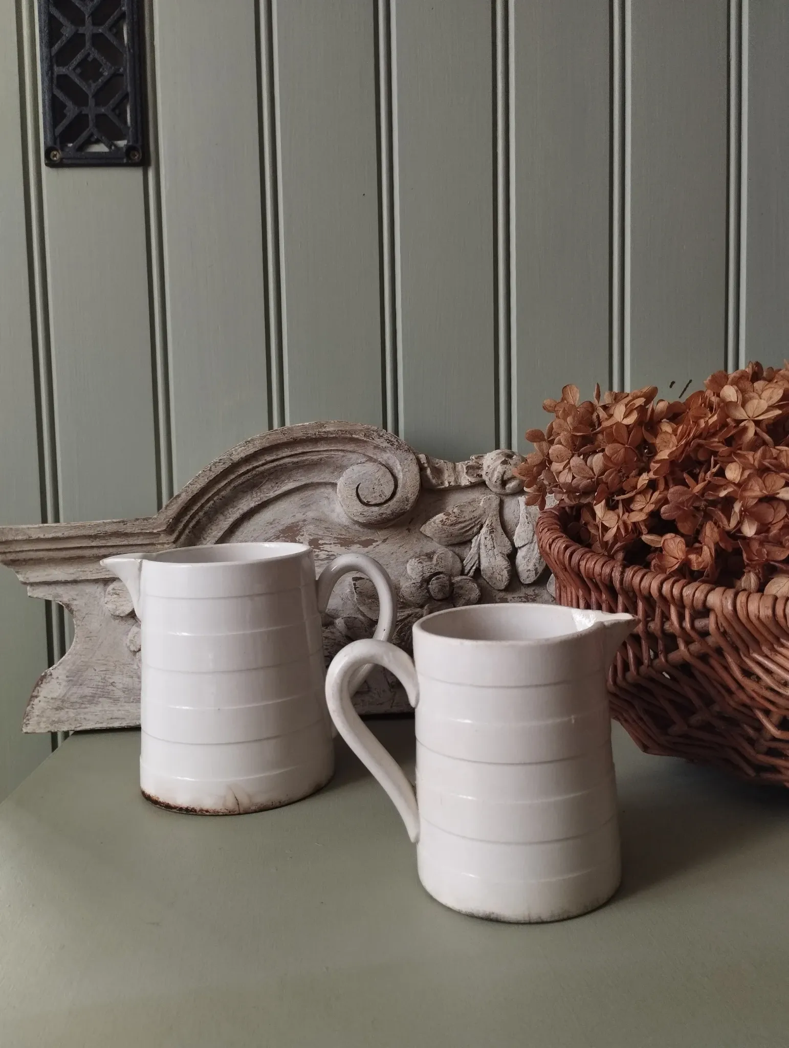 Pair of small jugs Utzschneider & Sarreguemines
