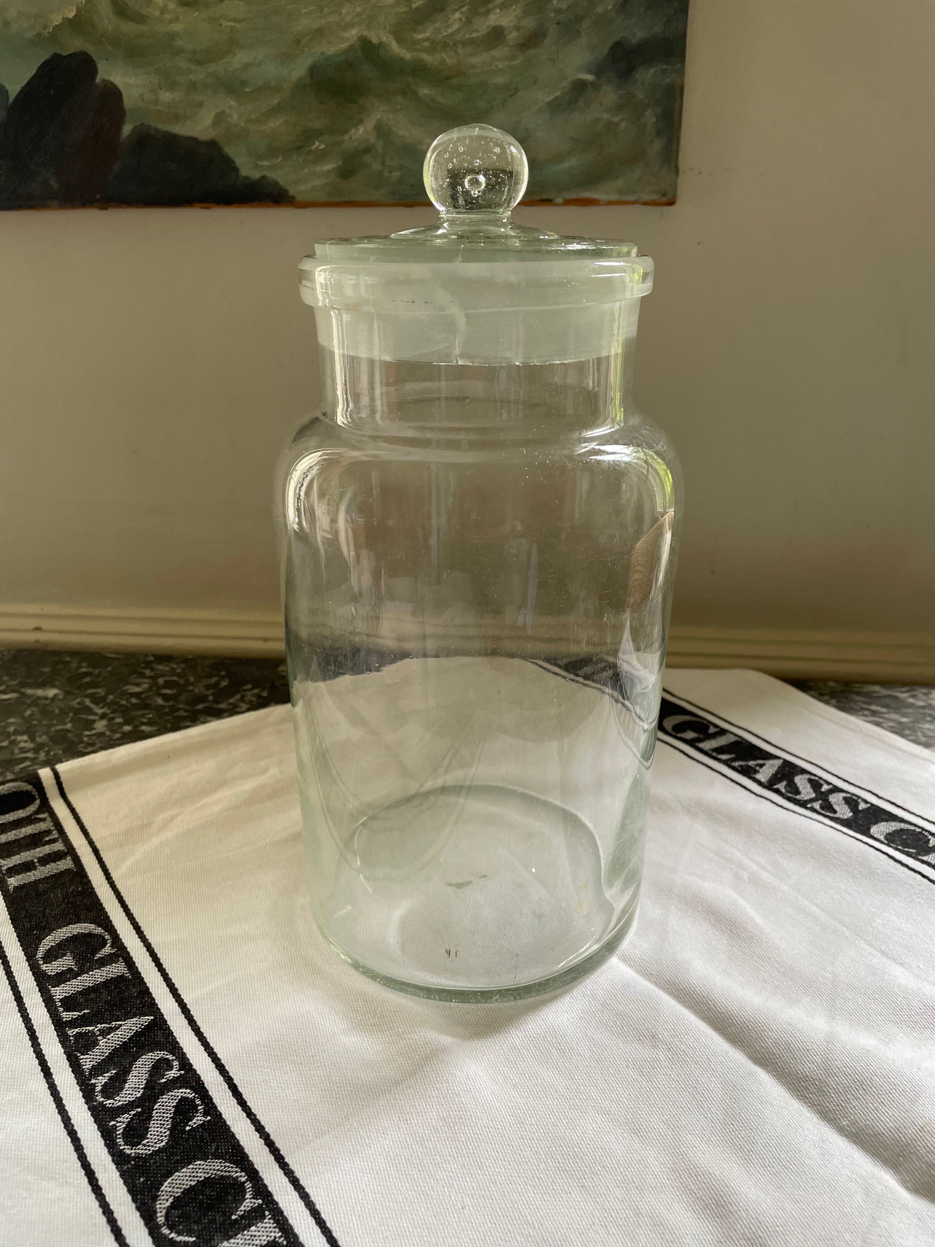 Glass grocery jar