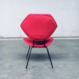 Set of Mid-Century Modern Low Side Chairs, Italy, 1950s