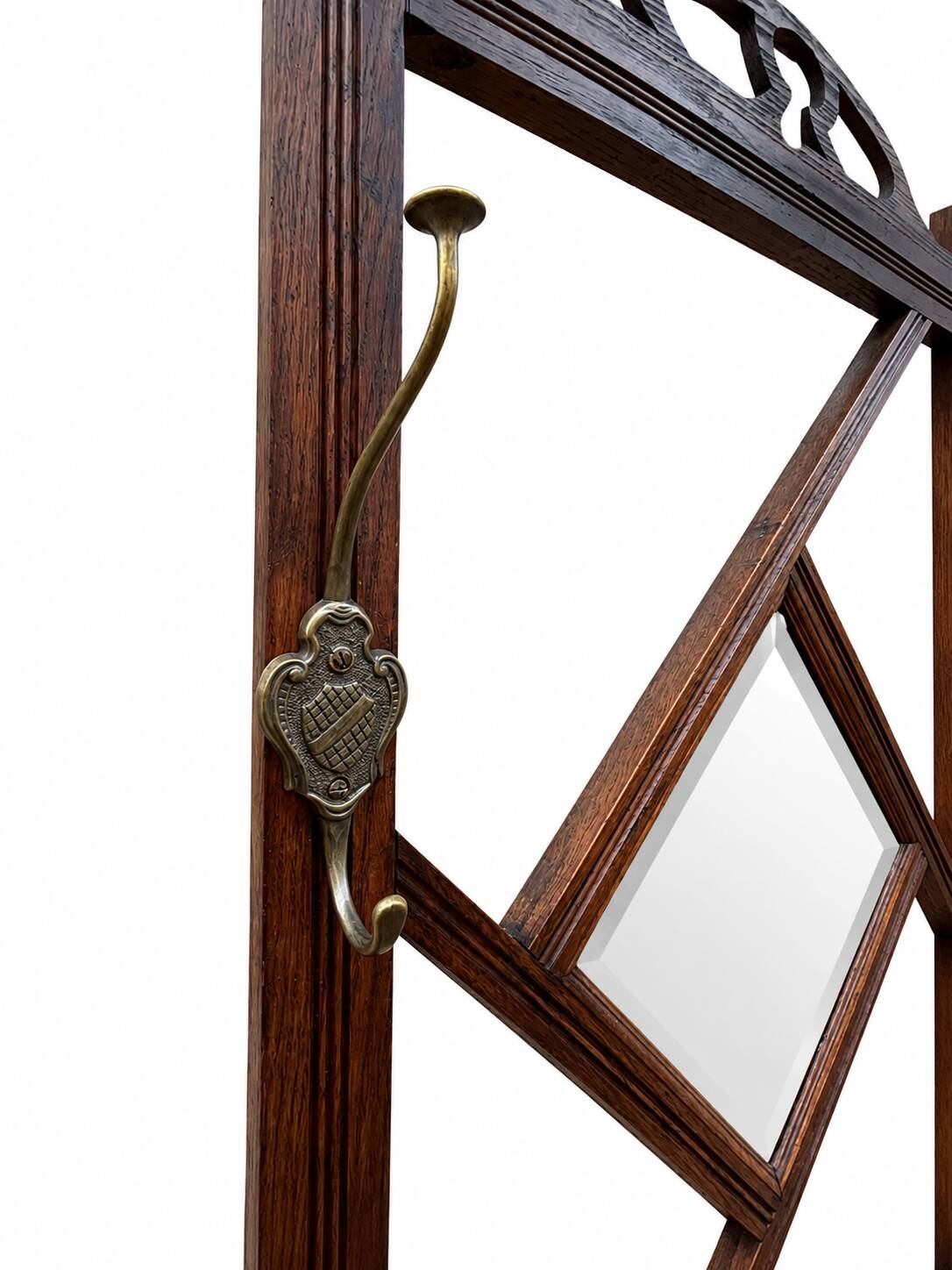 Art Nouveau coat rack 1920 vintage French European Jugendstil
