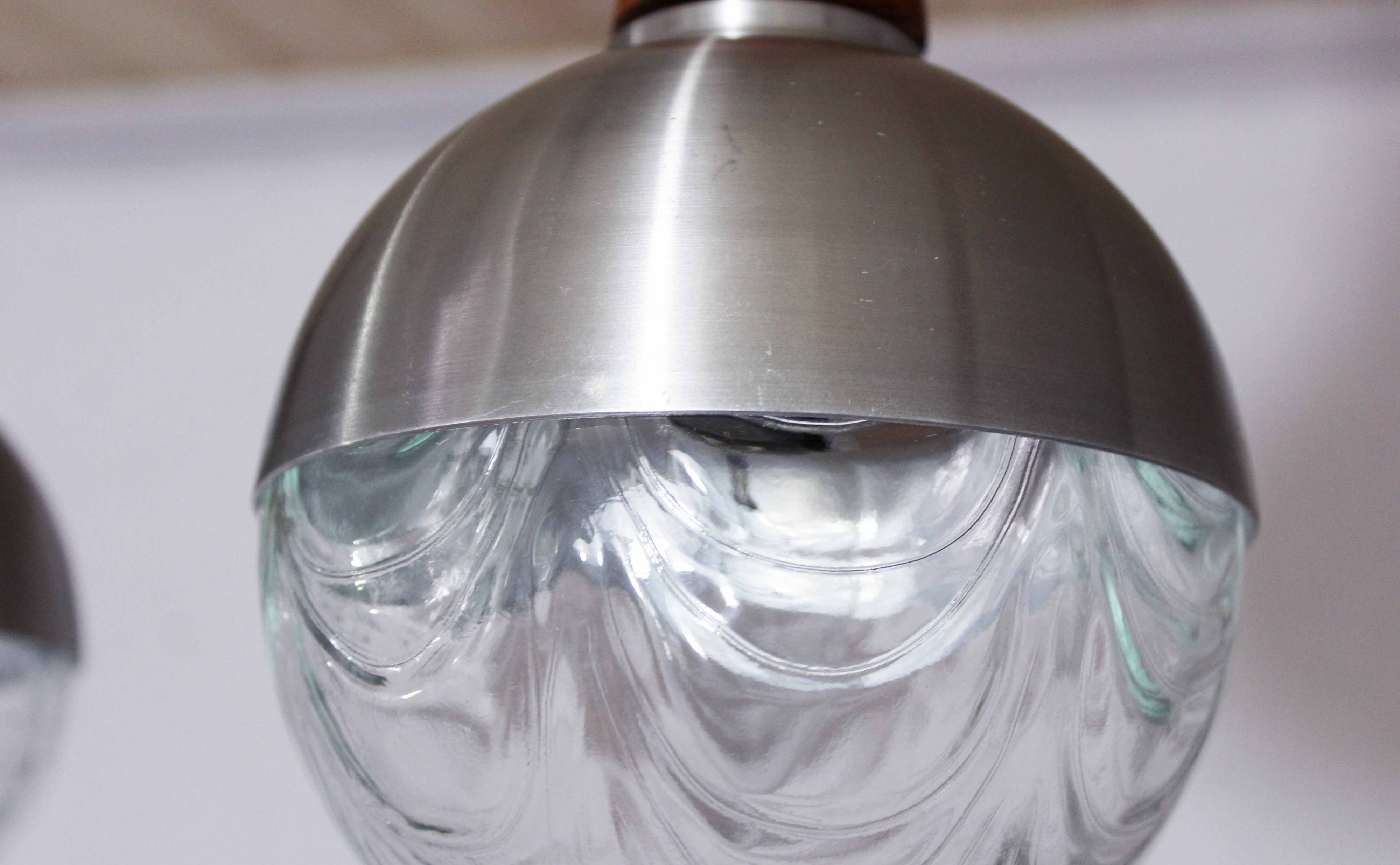 Scandinavian teak chandelier from the 60s