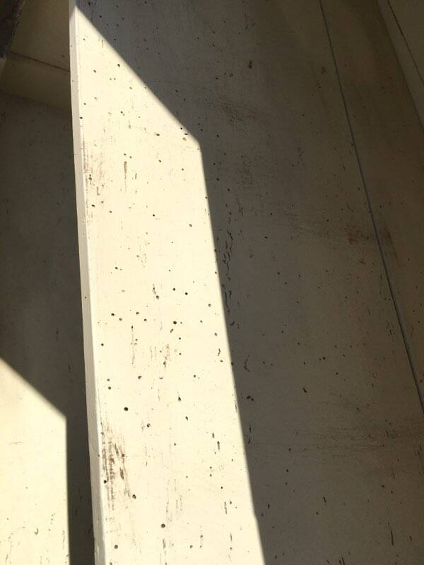 Old rustic farmhouse cabinet in fruit wood