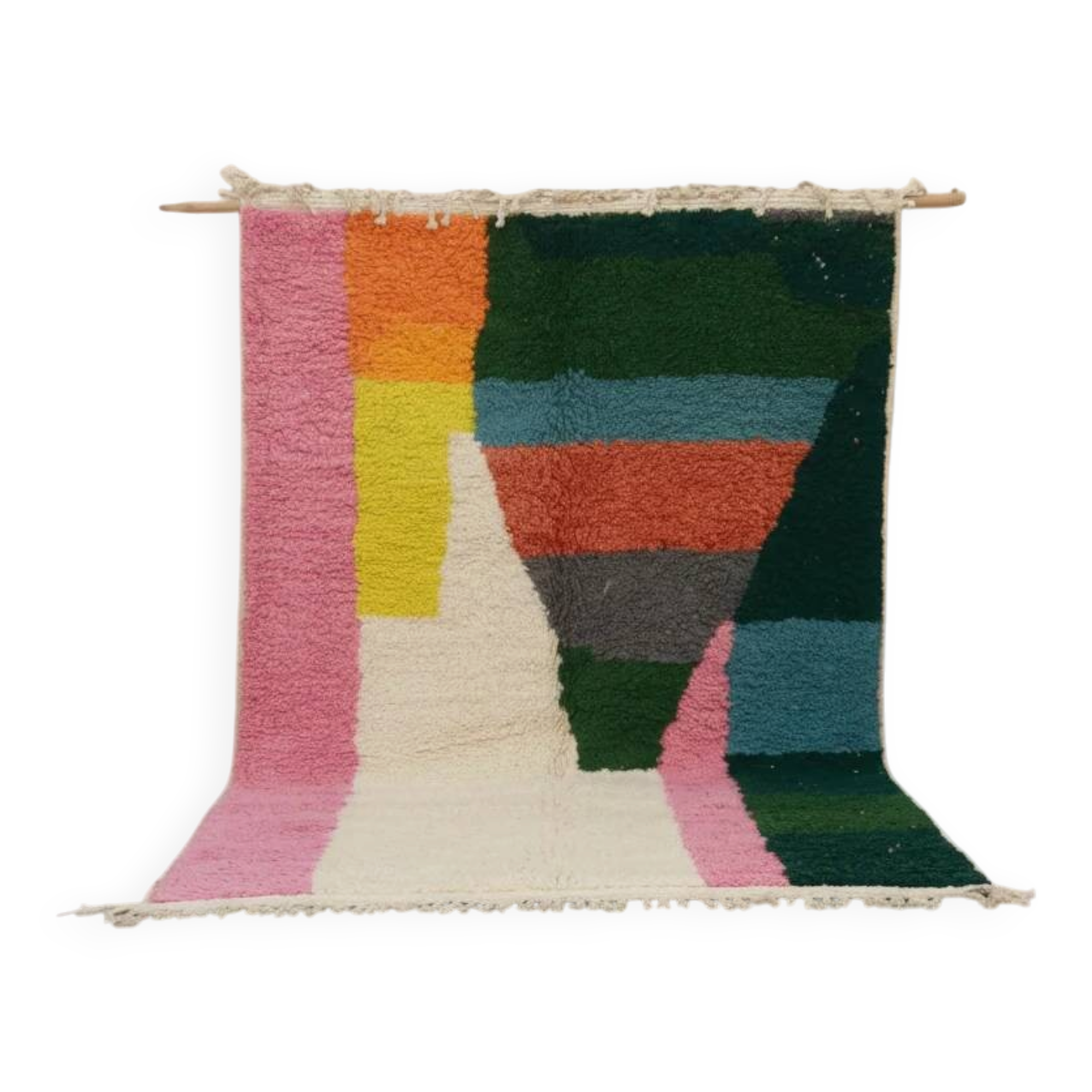 Large Azilal rug 305×200 cm – Colourful geometric and abstract design, GO-967