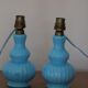 Pair of feet of lamps opaline Chattard