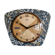 Vintage formica clock silent wall clock "Jura Flowers"