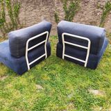 Pair of vintage Rorberg low chairs from Ikea