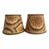 Abats jours à clipser vintage pour lampes de chevet