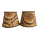 Vintage clip-on lampshades for bedside lamps