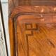 Commode scriban ou bureau de pente, plaque de fruitier, XVIIIème siècle