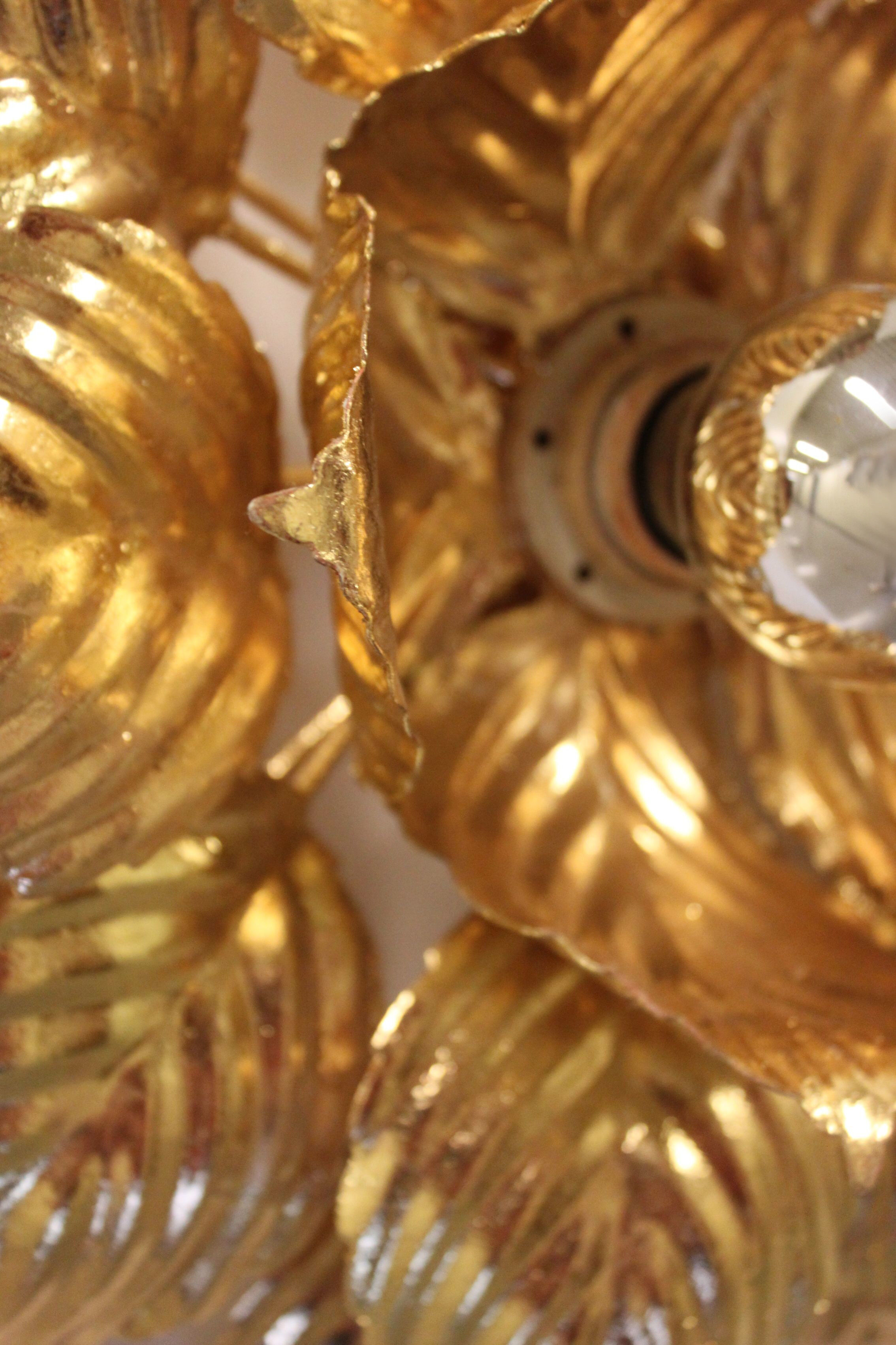 Masca floral wall lamp, Italy, 70's