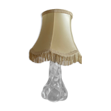 Lampe à poser pied torsadé en cristal