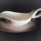 Fish service for 12 people in Longwy ceramic, Copenhagen model, 1960s