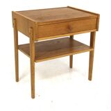 Scandinavian oak bedside table, Sweden, 1950.