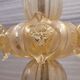 Lampadaire, verre de Murano et poussière d'or, Barovier & Toso, années 50
