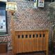 Vintage oak bar Guillerme et Chambron