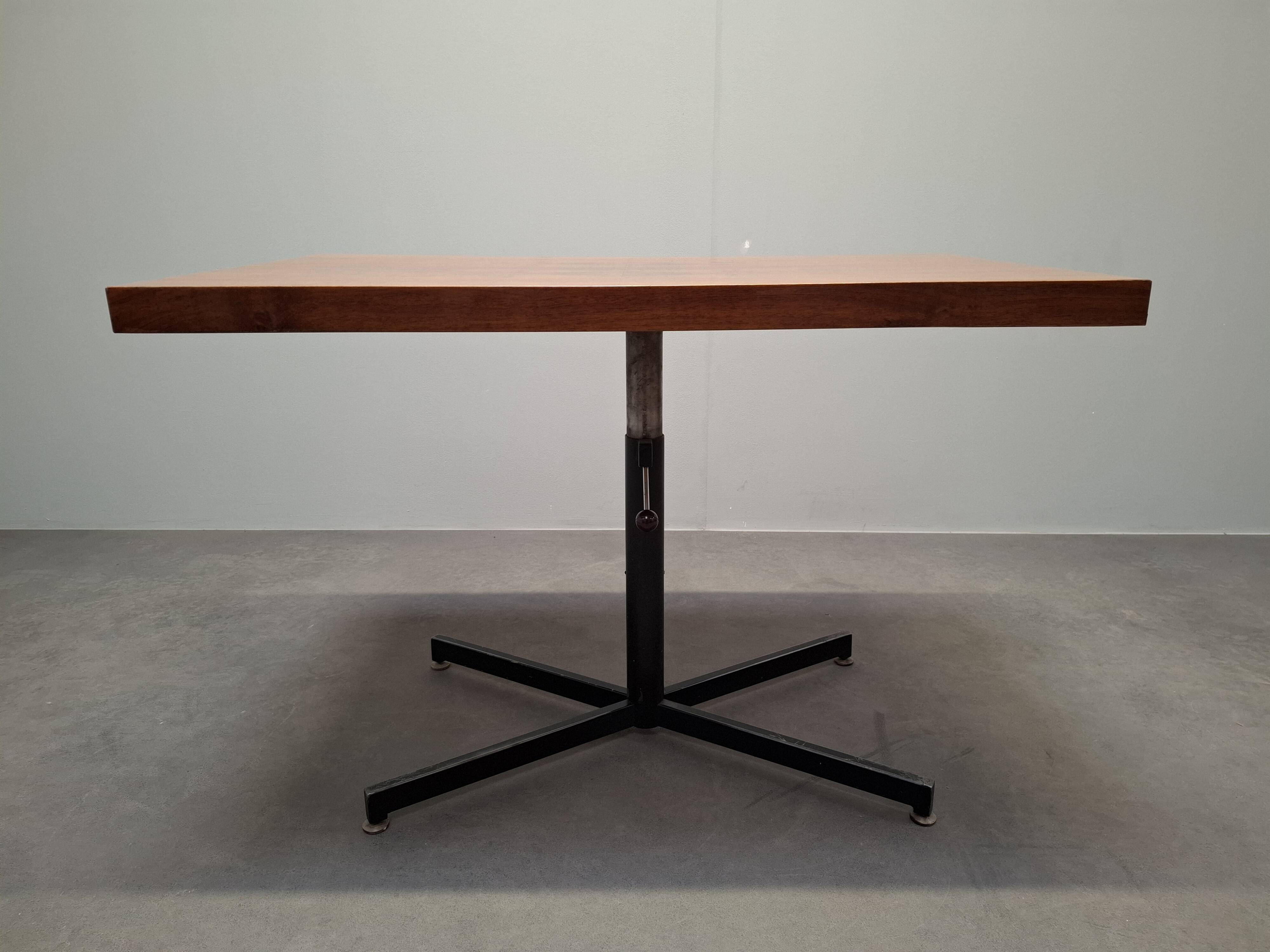 Height Adjustable Oak Table by ILSE Möbel, Germany, 1970s, Mid-Century