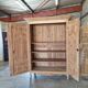 Antique cherry wood wardrobe – fully sandblasted