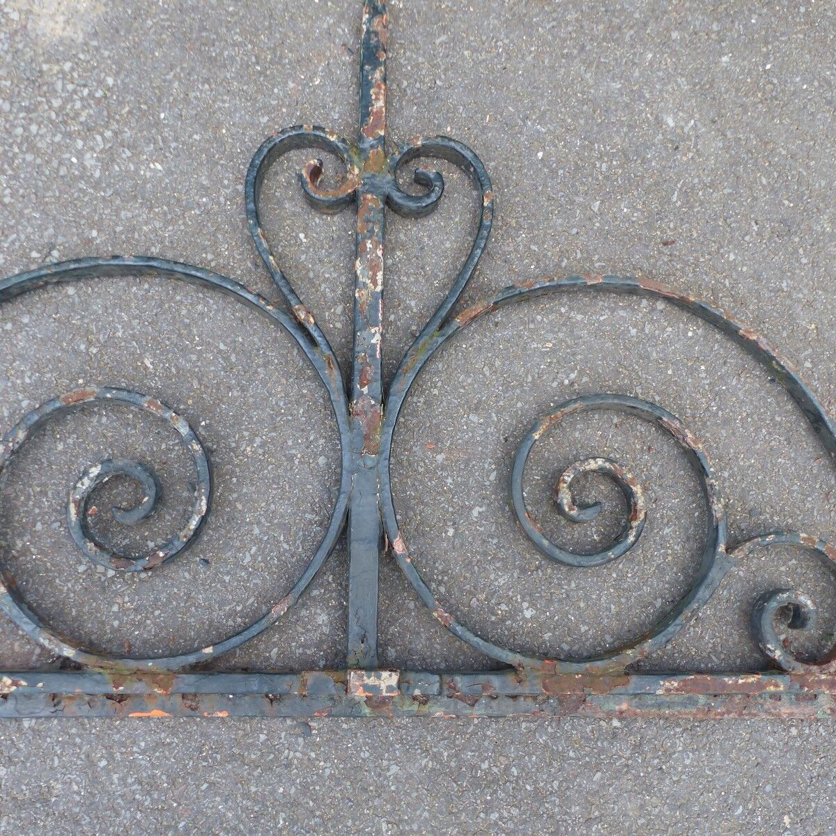 Old gate gate 2 wrought iron beating Sun L 176 cm x H 137 cm