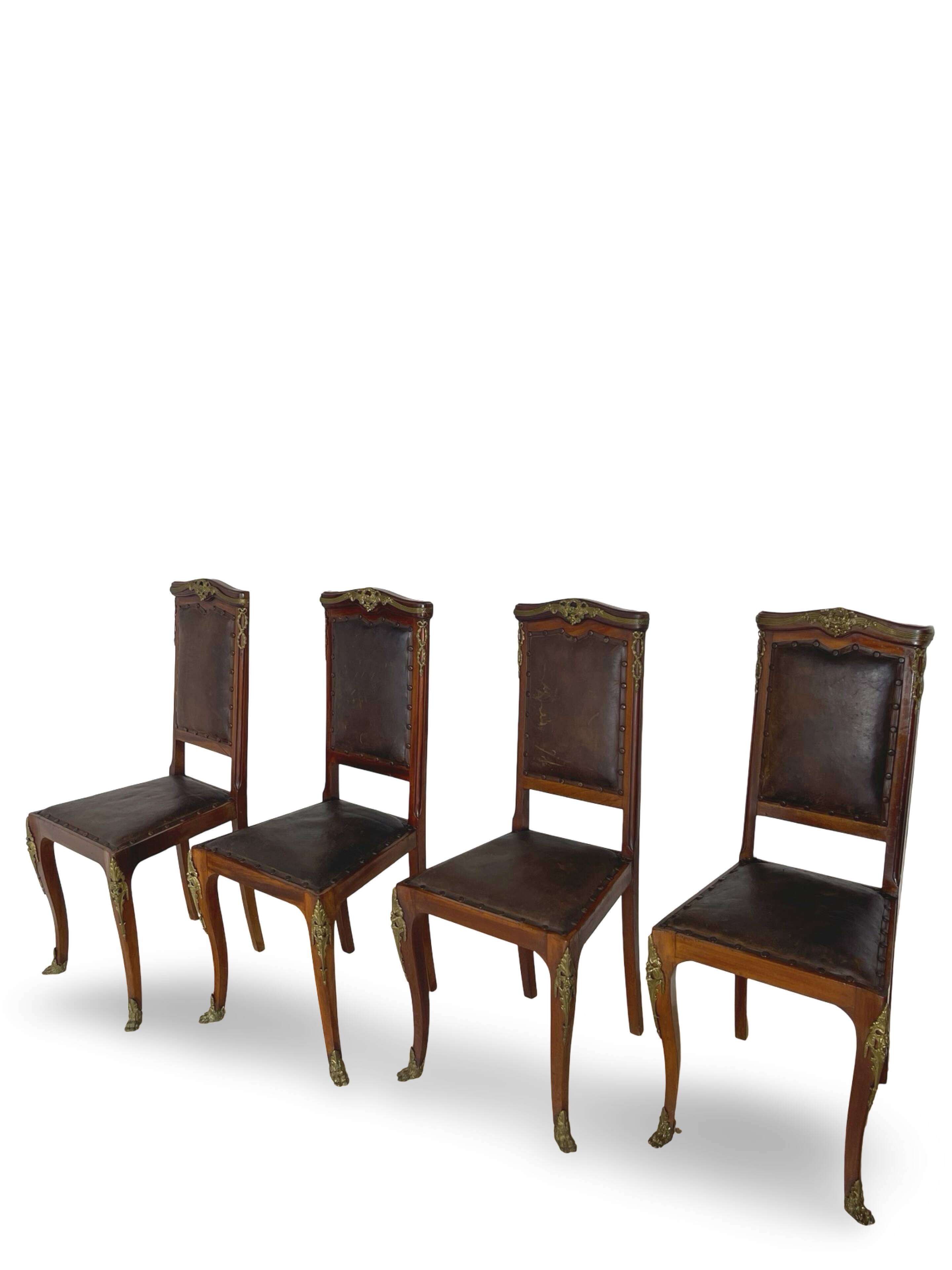 Italian art deco dining chairs 1920s