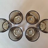 6 Luminarc Sweden liqueur glasses / Smoked Cavalier