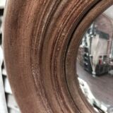 Miroir convexe de 24 cm doré