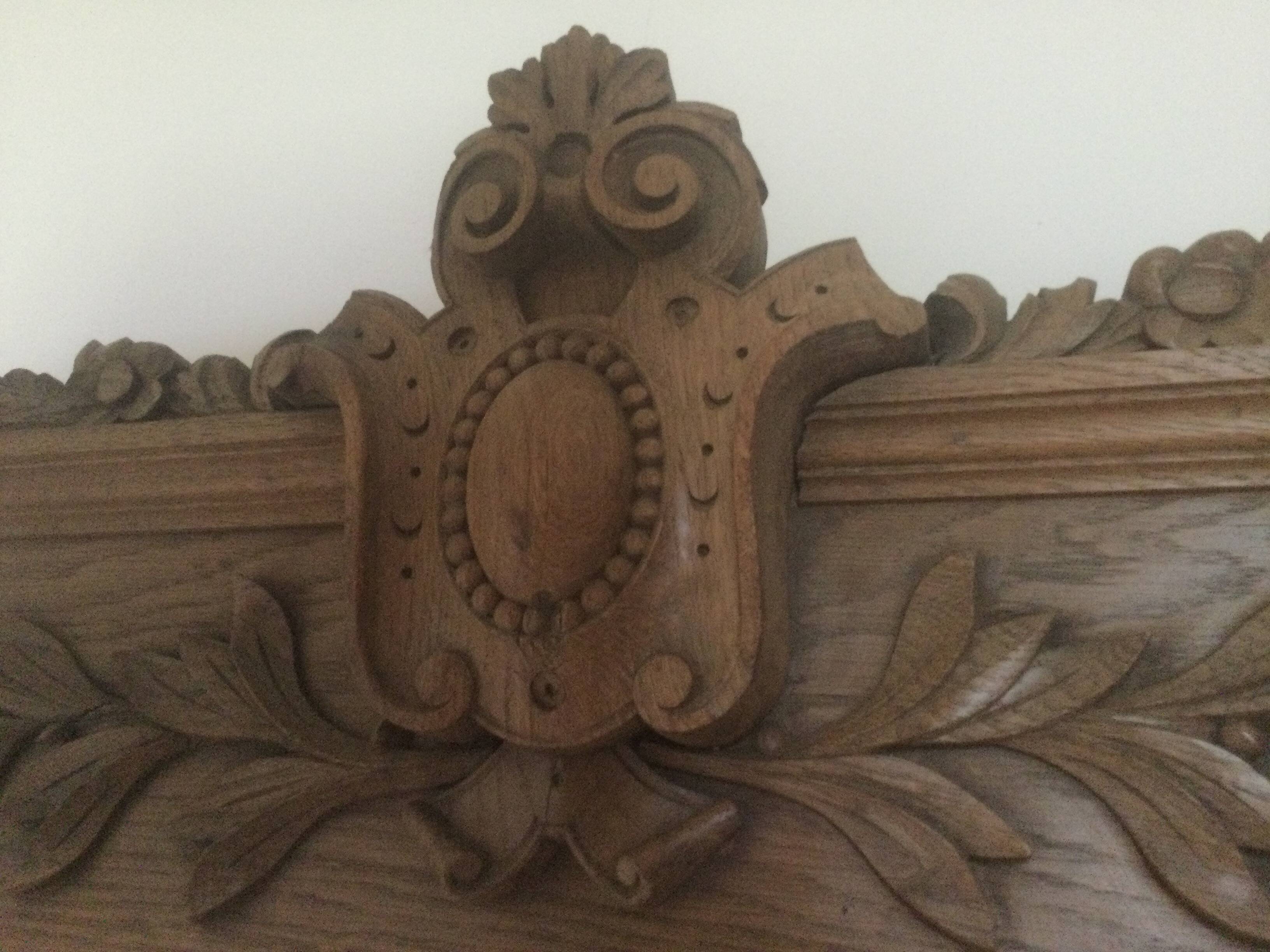 Old oak pediment