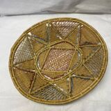 Vintage wicker handmade basket