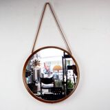 Teak Wall Mirror by Uno and Osten Kristiansson for Luxus Vittsjö Sweden