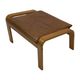 Vintage IKEA Poang Tan Leather Cantilever  Footstool Ottoman Design