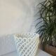 Woven ceramic plant pot