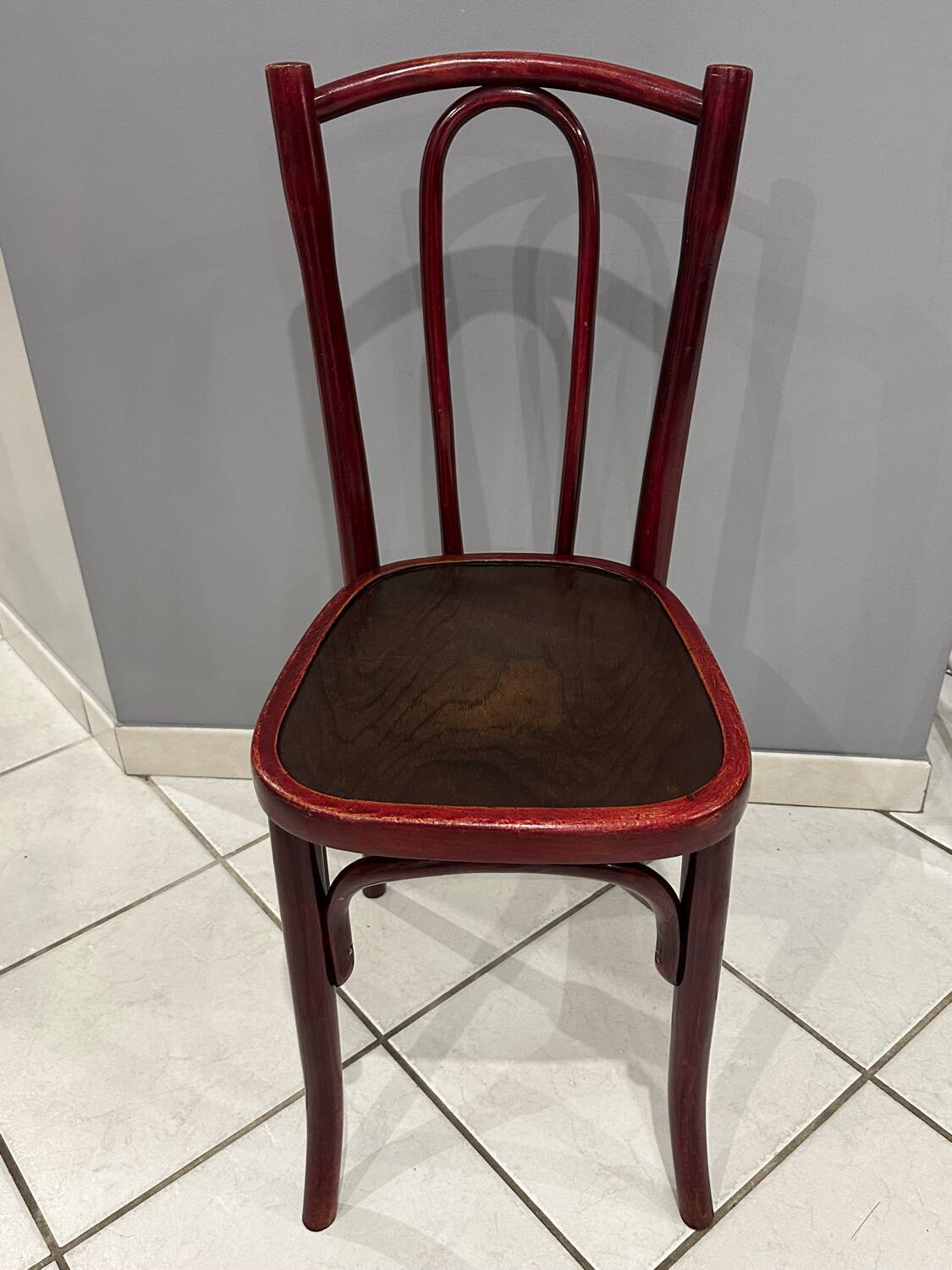 Set of 4 Thonet bistro chairs from the 1920s.