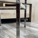 Sellette étagère vintage vers 1970 chromée