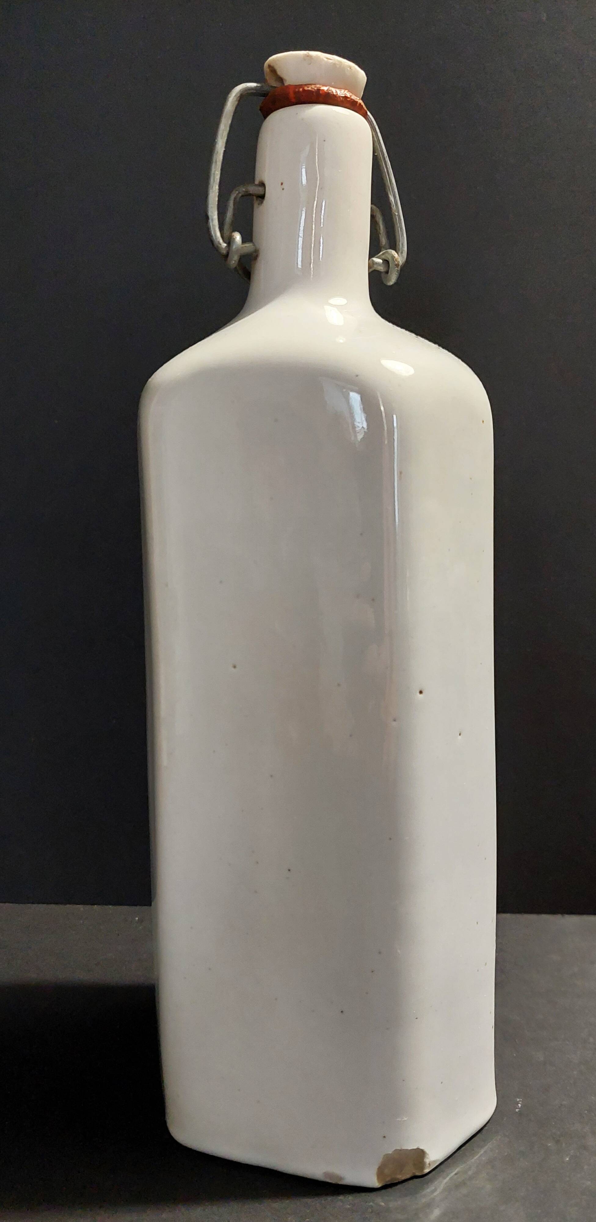 20th century glazed stoneware bottle