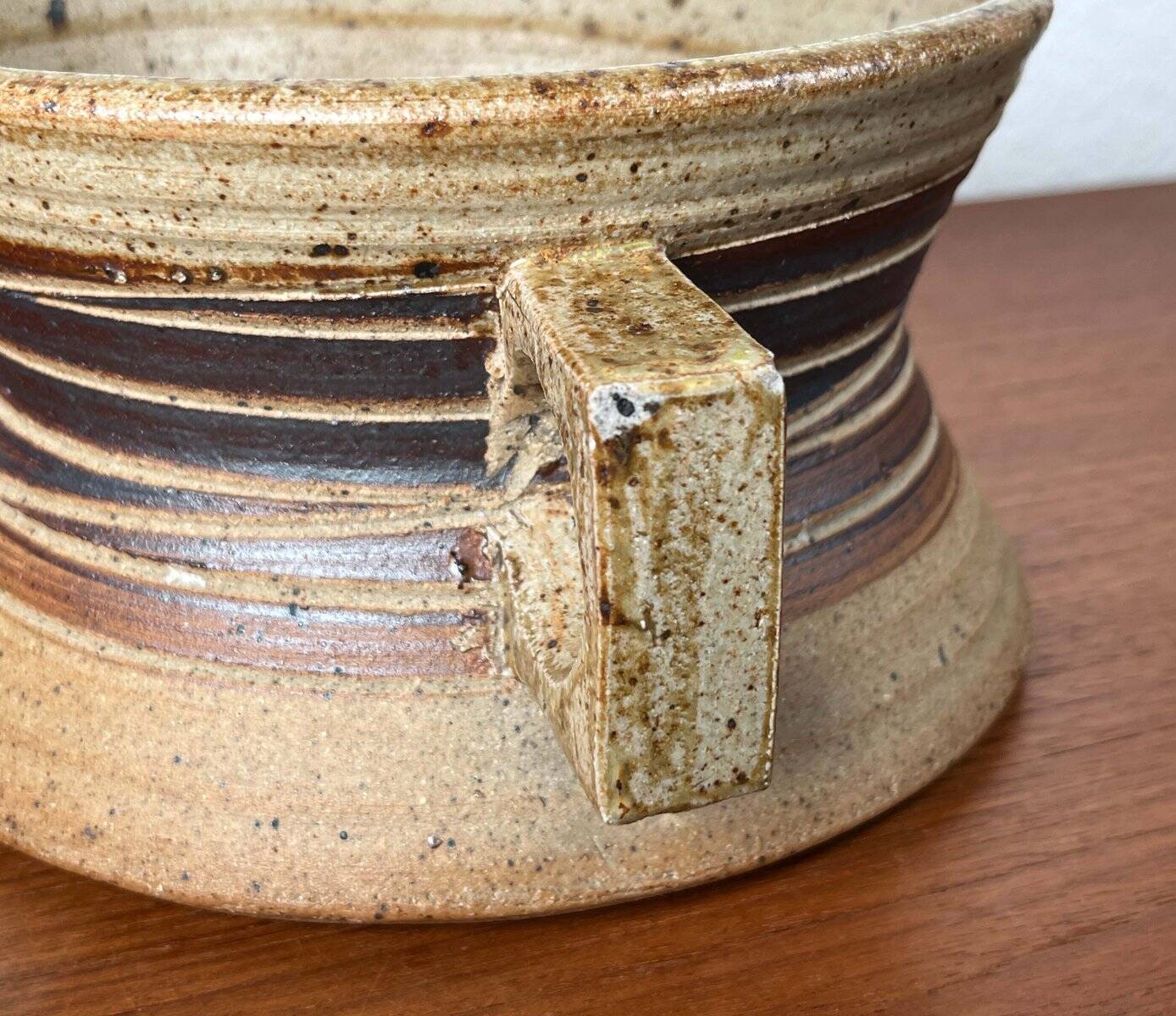 Mid-Century Modern Danish Studio Pottery Bowl by Tue Poulsen for Tue Keramik, 1960s