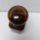 Pot apothicaire en verre marron vintage