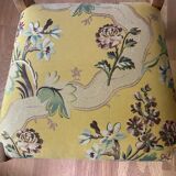 2 chairs in yellow wood fabric pierre frey
