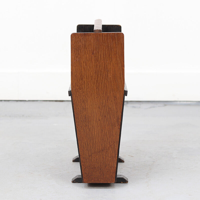 Antique Dutch Art Deco Bauhaus Magazine Rack