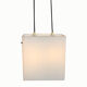 Cubic hanging lamp in opaline, 1960s