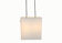 Cubic hanging lamp in opaline, 1960s