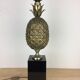 Lampe ananas doré maison Le Dauphin années 70