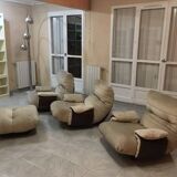 3 Marsala model armchairs designed by Michel Ducaroy and published by Ligne Roset in the 70s