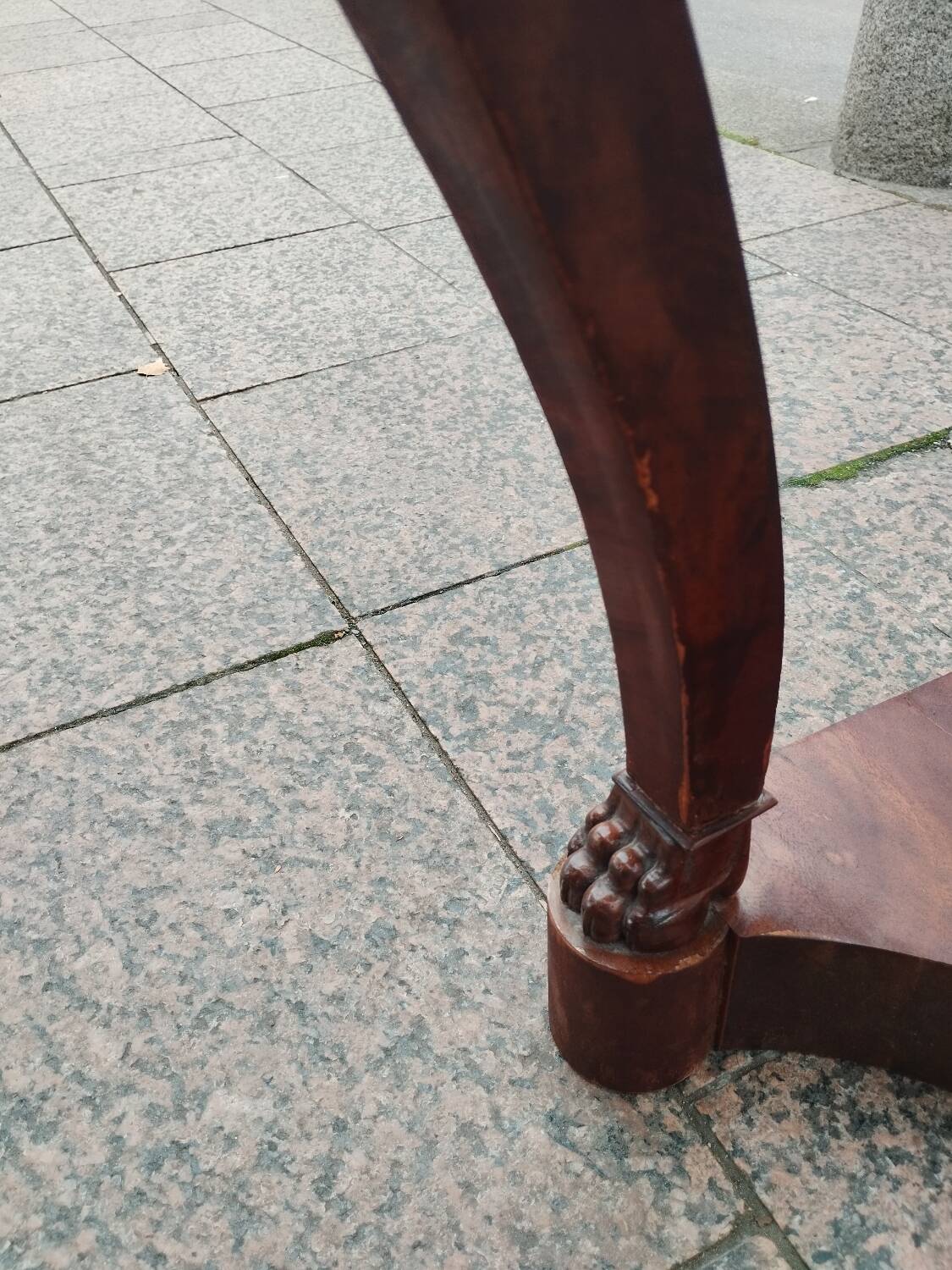 Antique Louis XVI style console with marble top