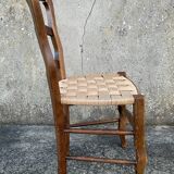 Louis Philippe chair, woven seat, late 19th century.