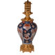 Pair of Imari porcelain and bronze lamps, circa 1880