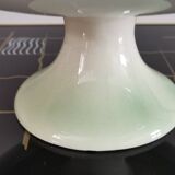 Compotier peach pattern in Barbotine Diameter 25cm