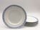 6 dessert plates stamped "osborne-england"
