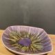 Large stylized vintage dish, Vallauris earthenware cut signed