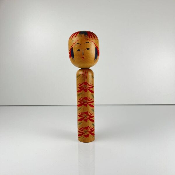 Kokeshi japonaise vintage Naruko signée Shōzō, japon, 1950/70